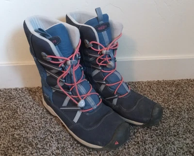 Botas de Invierno Impermeables KEEN DRY Rosa Azul Talla 4/22,5 cm Foto 1 de 4