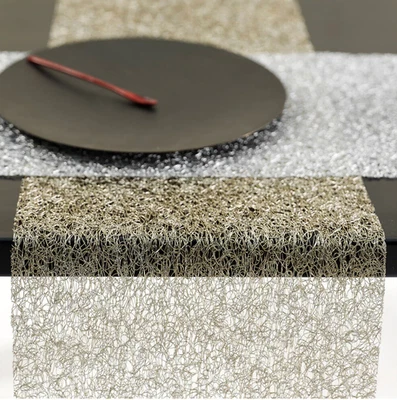 Metallic Lace Table Runner - Gold - Image 1 of 4