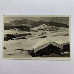 DOLOMITI – ALPE DI SIUSI MOTIVO INVERNALE – CARTOLINA D'EPOCA SPEDITA 1941  - Picture 1 of 3