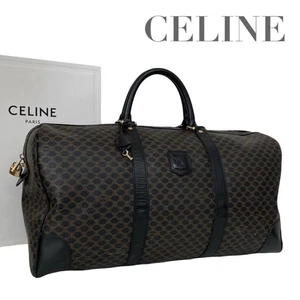 Raro Bolso CELINE Negro Macadam Boston Gran Capacidad Triunfo 4590 - Imagen 1 de 10