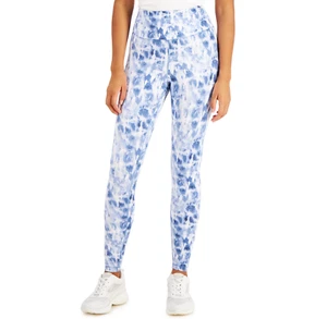 INC INTERNATIONAL Leggings Womens High Rise Navy Tie Dye Sz-M MSRP $39.99 - Picture 1 of 10