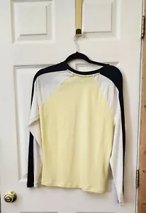 SB active long Sleeve top women's.color/white/blue/yellow. - Picture 1 of 5