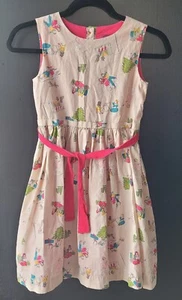 Vintage Joules Christmas Themed Girls Dress Sleeveless Size 9-10 Crinoline GIFT - Picture 1 of 12