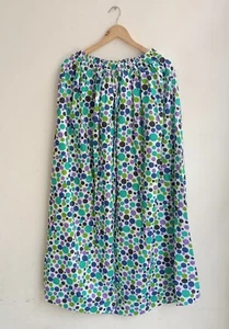 Indian Polka Dot Women's Clothing Party wear Skirt Pure Cotton One Size Skirt US - Picture 1 of 3