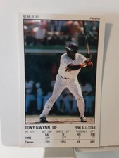 1991 Panini Baseball Mini Sticker Tony Gwynn #99