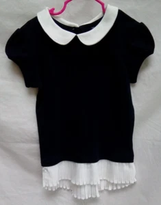 Nautica School Uniform Navy/ White Short Sleeve Shirt Girls Size 7 - Picture 1 of 8