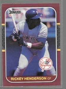 1987 Donruss Opening Day Rickey Henderson #248 Yankees