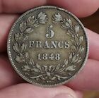 FRANCE - Monnaie 5 francs argent Louis Philippe de 1848 A (PARIS) 