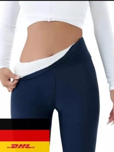 Leggings Thermo Fleece Gefüttert Winter Warm Hose Leggins Damen Frau DE - Bild 1 von 11