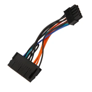 Câble d'alimentation 24 broches vers 10 broches compatible avec carte mère Lenovo Medion ATX bloc d'alimentation - Photo 1/4