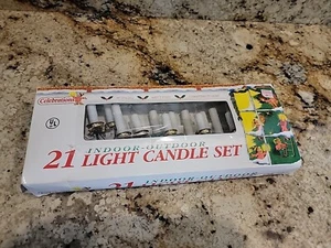 Vintage Celebrations Indoor/Outdoor Weihnachtsbeleuchtung Kerzen Box mit 21 Kerzen - Bild 1 von 4