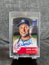 2022 Topps Chrome Platinum Anniversary Derek Jeter On Card Auto #CPA-DJ Yankees