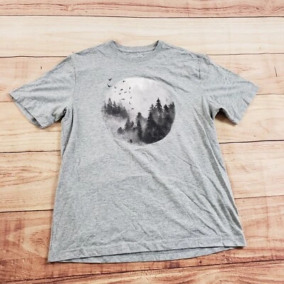 Camisa Banana Republic Para Hombres Gris Mediana Exterior Ligera Algodón Camiseta Adulto Foto 1 de 4