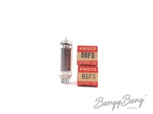 2 Vintage Philco 6BF5 Beam Power Audio Output TV Audio Vacuum Tube Valve- Bangyb - Picture 1 of 1