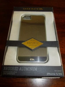 Case-Mate BRUSHED ALUMINUM IPhone CASE 5/5S Cover NEW Refined 5 5S iPHONE Phone - Picture 1 of 1