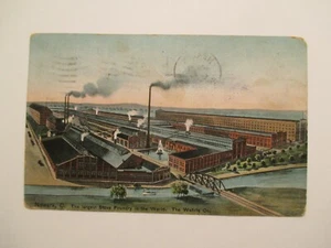 Newark Ohio Postcard Largest Stove factory World Wehrie CO OH - Picture 1 of 2