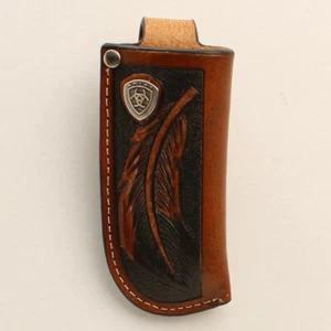 Vaina de cuchillo de cuero de pluma MF Western Ariat - Imagen 1 de 1