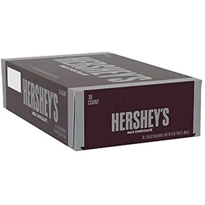 Hershey's Milk Chocolate Candy Bars, Bulk Candy, 1.55-Oz. Bars, 36 Count - Picture 1 of 6