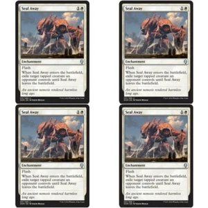 4 x SEAL AWAY CASI NUEVO Dominaria mtg Blanco - Enchantment Unc - Imagen 1 de 1