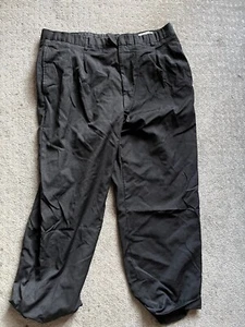 Calvin Klein Collection Black Wool Pleated Cuffed Dress Pants Men 40x28 - Picture 1 of 6