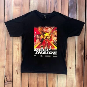 10 tiefe T-Shirt Grafik tief innen Erwachsenenfilm Größe Large hergestellt in den USA - Bild 1 von 4