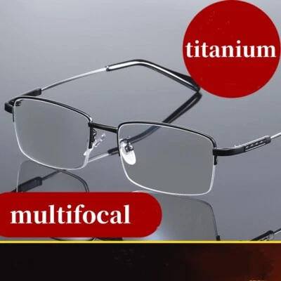 Anti-blaue Progressive Fern und Nah Lesebrille Mit hoher Härte +1.0~0+4.0