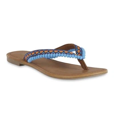  Joe Boxer Women's Ciara Thong Sandal Flats - Pink or turquoise  asst sizes. NWT - Image 1 of 2