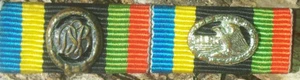 Bundeswehr Bandspange DSB Sportabzeichen DLRG Rettungsschwimmer silber alte Art - Bild 1 von 1