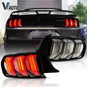 Luces traseras LED VLAND 2015-2023 TRANSPARENTES con señalización de giro secuencial para Ford Mustang L+R - Imagen 1 de 14