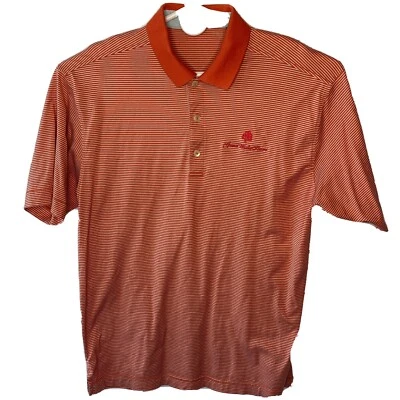 Callaway Golf Polo Shirt Mens XL Orange White Short Sleeve 100pc Cotton Vintage - Image 1 of 4