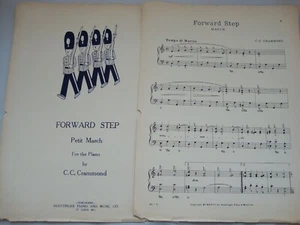 HOJA DE PIANO FORWARD STEP PETIT MARCH Música de C.C. CRAMMOND - Imagen 1 de 1