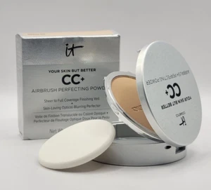 NEW It Cosmetics CC+ Airbrush Perfecting Powder Medium 0.33oz / 9.5g BNIB - Picture 1 of 4