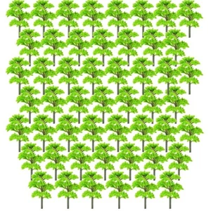 100pcs 55mm Model Trees Train Railroad Wargame Park Landscape Scenery HO Scale - Picture 1 of 12