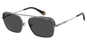 Polaroid - PLD6131/S R80 M9 - Charcoal Grey Metallic Frame - Grey Polarised Lens - Picture 1 of 6