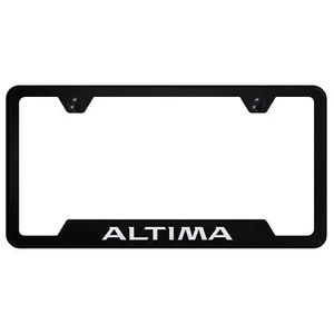 Nissan Altima Laser Etched Logo Cut-Out License Plate Frame - Picture 1 of 13