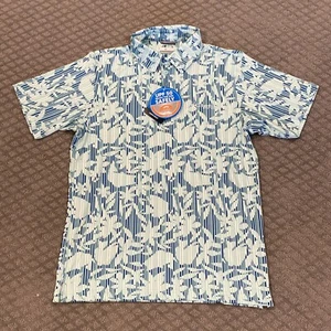 Columbia PFG Super Slack Tide Stretch Polo Shirt Floral Men Small UPF 50 NWT - Picture 1 of 21