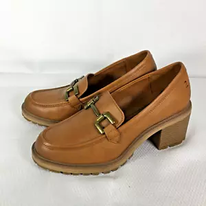 Zodiac Women's Gemma Block Heel Slip On Loafers Shoes Carmel Size 7 1/2 - Picture 1 of 9