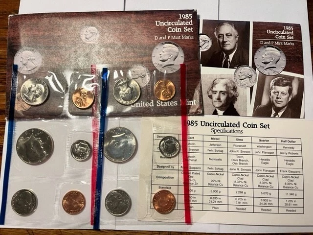 1985 U.S. Uncirculated Mint Set/OGP #156sh - Image 1 of 1