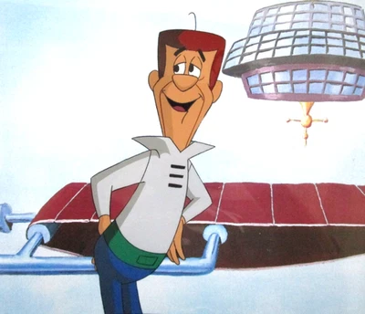 GEORGE JETSONS PELÍCULA HANNA-BARBERA ORIGINAL ANIMACIÓN PRODUCCIÓN CEL + DIBUJO Foto 1 de 4