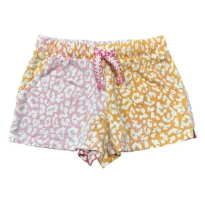 J. Crew Factory Girls Crewcuts Cotton Pink & Orange Animal Print Shorts Size XS - Picture 1 of 5