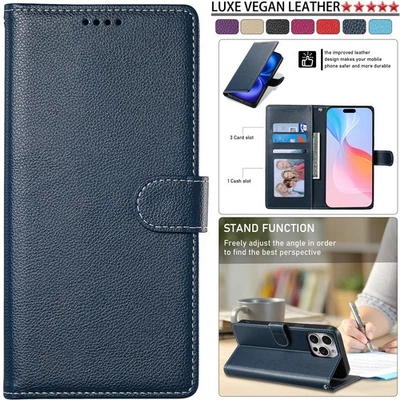 Wallet Leather Phone Case For Samsung Galaxy S25 S24 S23 S22 S21 S20 S10 Cover - Image 1 of 4