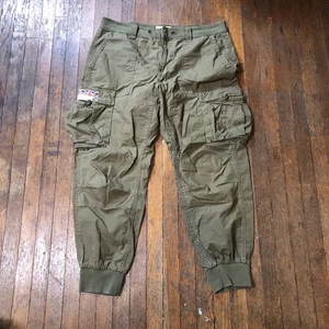 Denim & Supply Ralph Lauren pantaloni cargo militari britannici da uomo taglia 36 verde militare - Foto 1 di 12