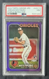 Jordan Westburg 2024 Topps Chrome Update Purple Refractor PSA 9 - Picture 1 of 1
