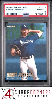 1996 FLEER UPDATE #U227 RANDY JOHNSON MARINERS HOF PSA 10 - Image 1 of 3