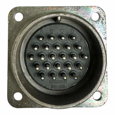 MS3100R24-28P Cannon Circular Mil Spec Connector - Image 1 of 3
