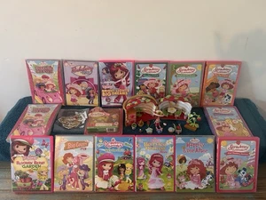 Lotto DVD vintage Fragola Shortcake Berry luoghi carini casa cesto, figure nuove con scatola - Foto 1 di 18