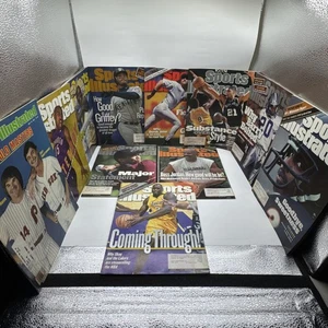 Lote de 11 revistas icónicas de Sports Illustrated Kobe, Shaq, Griffey, Jeter, Tiger, Rose - Imagen 1 de 16