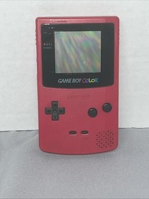 Nintendo Game Boy Color CGB Berry Pink Magenta Handheld Console - TESTED