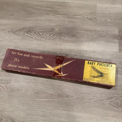 Vintage Jasco Baby Phoenix R/C Balsa Wood Model Plane Kit 36" Wingspan - Read - Image 1 of 4