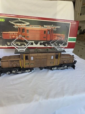LGB 2040 RhB Rhaetian Crocodile G Scale Electric Locomotive, Custom Weathered - Image 1 of 4